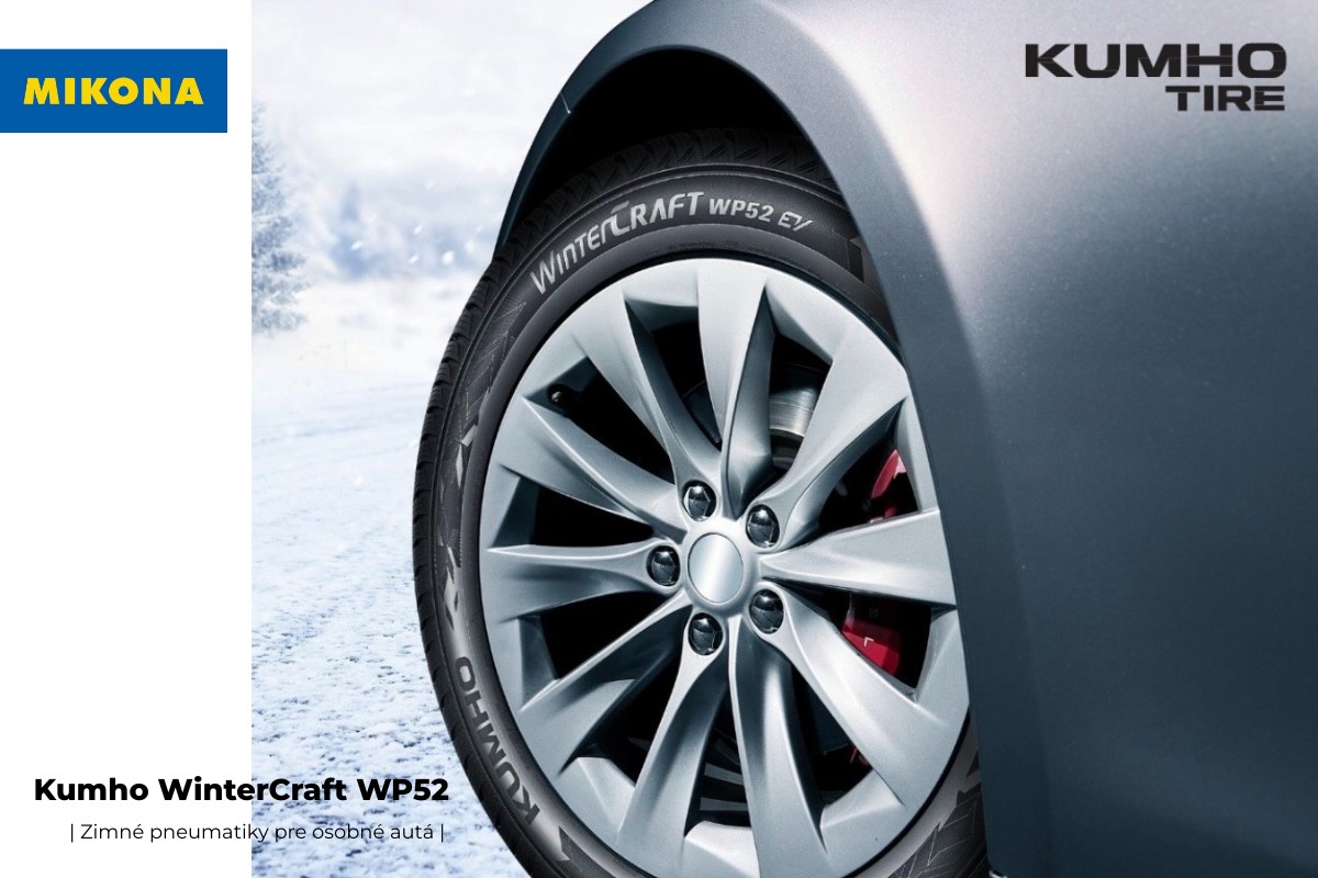 Kumho WinterCraft WP52 je moderná zimná pneumatika pre osobná autá, ktorá spája špičkovú technológiu a atraktívnu cenu.